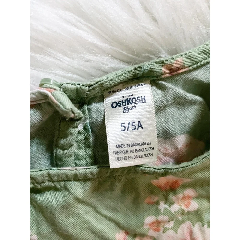 OshKosh B’gosh girls sleeveless floral dress sz5